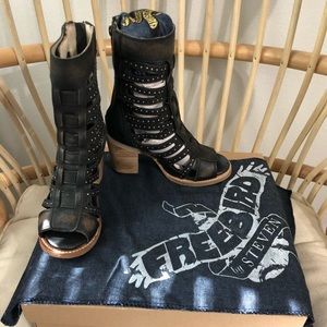 Freebird by Steve Madden Lotus Heel Black 5